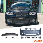 1M Style Front Bumper Bar Bodykit for BMW 1 - Series E81 E87 Hatch E82 Coupe E88 Convertible - Mars Performance