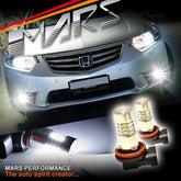 2x MARS Performance High Power Torch Projector LED SMD White Fog Light Bulbs for Honda Accord EURO - Mars Performance