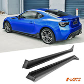 Carbon Fibre Print Side Skirts Lip Spoiler for TOYOTA 86 GT GTS & Subaru BRZ & STi S Pack 2016-2021
