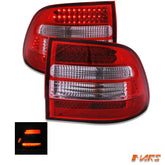 Clear Red LED TailLight Tail Lights for PORSCHE CAYENNE 955 9PA 2003-2006