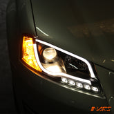 Black DAY-Time 3D LED DRL Projector Head Lights for AUDI A3 8P 2008-2012 Facelift model