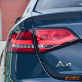 Clear Red 3D LED Stripe Tail Lights for AUDI A4 B8 4D Sedan 2008-2012 Replace Stock Non-LED Lights