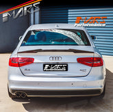 FloKraft Carbon Fibre Rear Trunk Lip Spoiler Wing Bodykit for AUDI A4 B8 4 Doors Sedan 2012-2015