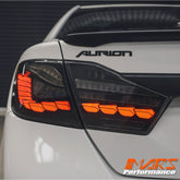 Smoked Black 3D Stripe Bar OLED Tail lights with Sequential Indicators for Toyota Aurion 2012-2017 GSV50R