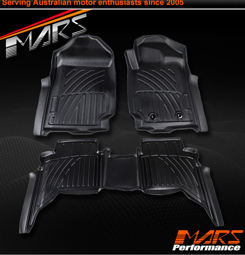 3D/5D TPE All-Weather Floor Mats – Fits Mazda BT50 Dual Cab 2012-2020