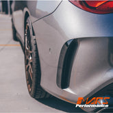 Gloss Black Rear Bumper bar Vent Cover Fins for Mercedes-Benz AMG Package C117 Sedan & X117 Wagon & CLA45