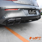 MY19 C63-S Style Rear Bumper bar Diffuser Bodykit for Mercedes-Benz 2016-2023 C-Class C205 Coupe & A205 Convertible, include C43 AMG