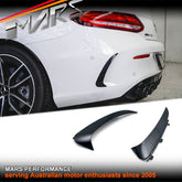 Gloss Black Rear bumper bar Vent Covers for Mercedes-Benz C-Class C205 Coupe & A205 Convertible, include C43