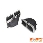 Silver AMG Style Exhaust Muffler Tips for Mercedes-Benz Pre Update W205 C63 / C292 W166 GLE63 / X166 GLS63 / W222 C217 S63