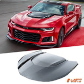 ZL1 1LE Style Aluminium Bonnet Hood Bodykit with Carbon Vent for Chevrolet Camaro 2016-2022