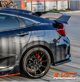 Unpainted ABS Plastic Type R Style Rear Trunk Boot Spoiler Lip Bodykit for Honda CIVIC X Sedan 2016-2021