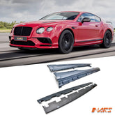 SuperSports Style Complete Side Skirts Bodykit with Carbon lip spoiler for Bentley Continental 3W Coupe 2012-2018