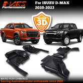 TPE 3D Moulded Car Floor Mats for ISUZU D-Max Dual Cab 2020-2023