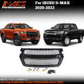 Gloss Black Front Bumper Bar Grille Grill Mesh with LED DRL for Isuzu D-MAX UTE 2020-2023