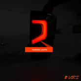 Smoked Black MY21 Update style 3D Stripe Bar Full Tail Lights for Nissan NAVARA UTE NP300 D23 2015-2024