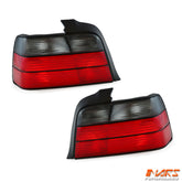 Smoked Red M3 Style Tail Lights for BMW E36 3-Series 4 Doors Sedan 1991-1998