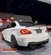 PSM Style Carbon Fibre Rear Trunk Lip Spoiler Wing Bodykit for BMW 1-Series E82 Coupe & 1M
