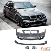 M4 style Front Bumper Bar Bodykit with lower Lip Spoiler for BMW E90 Sedan & E91 Wagon 2009-2011 LCI