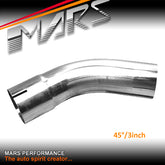 MARS 3 inch 45 Degrees Mandrel Bend polished stainless steel pipe for Cat-Back Exhaust & Muffler Parts