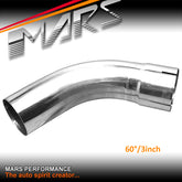 MARS 3 inch 60 Degrees Mandrel Bend polished stainless steel pipe for Cat-Back Exhaust & Muffler Parts