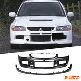 EVO IX Style Plastic Front Bumper bar Bodykit & Lip Spoiler for Mitsubishi LANCER EVOLUTION EVO 8 9