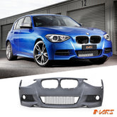 Front Bumper Bar Bodykit for BMW 1-Series F20 Pre LCI Hatch 2011-2015 & M Sport