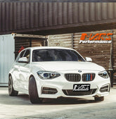 Gloss Black M4 style Front Bumper Bar Kidney Grille with colour stripes for BMW 1 Series F20 Hatch Pre LCI 11-15