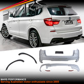 M Tech / M Sport Style Rear Bumper Bar & Wheel Arches Bodykits for X3 F25 2011-2018