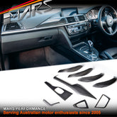 Real Carbon Fibre RHD Interior Dash Trim & Door Handle Covers for BMW 3 Series F30 & 4 Series F32 F33 F36