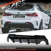 Gloss Black Performance Aero DYNAMIC Lower Rear Bumper Bar Diffuser Bodykit for BMW 1 Series F40 2019-2024
