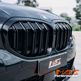Gloss Black M4 style Front Bumper Bar Kidney Grille Grill Bodykit for BMW 1 Series F40 2019-2024