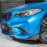 M Performance Style Carbon Fibre Front bumper Bar Splitter Lip Spoiler Bodykit for BMW F87 M2 2016-2022