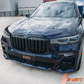 Gloss Black M Style Front Bumper bar Kidney Grille Grill for BMW X7 G07 2019-2022, PRE-LCI