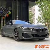 FloKraft Dry Carbon Fibre Front Bumper Bar Side Splitters Spoiler for BMW 8 Series G14 G15 G16 2019-2023