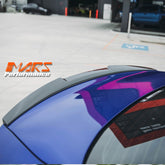 FloKraft Dry Carbon Fibre Rear trunk boot lip Spoiler Wing for BMW 4 Series G22 Coupe & G82 M4