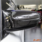 M5 Style Carbon Fibre Replacement Mirror Cover Caps Bodykit for BMW 5 Series G30 G31 & 7 Series G11 G12 & 8 Series G14 G15 G16