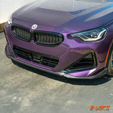 M Performance Style Dry Carbon Fibre Front Bumper Bar Lip Spoiler Bodykit for BMW 2 Series G42 2021-2024