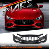 Trofeo Style Front Bumper Bar with Grill for Maserati Ghibli Bodykit 2013-2023