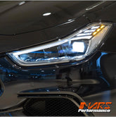 Black Facelift Trofeo Style Full LED Head Lights for Maserati Ghibli M157 2013-2020