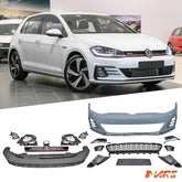 GTi Style Front Bumper Bar Bodykit with Grill for Volkswagen VW Golf 7.5 MK-7.5 2018-2020