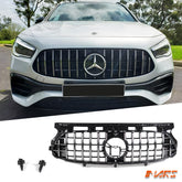 AMG Panamericana GLA45 Style Front Grill Grille Bodykit for Mercedes-Benz GLA-Class H247 Sport Bumper Bar