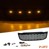Gloss Black Front Bumper Bar Grille Grill Mesh Bodykit with LED for TOYOTA HILUX VIGO MY11-MY14