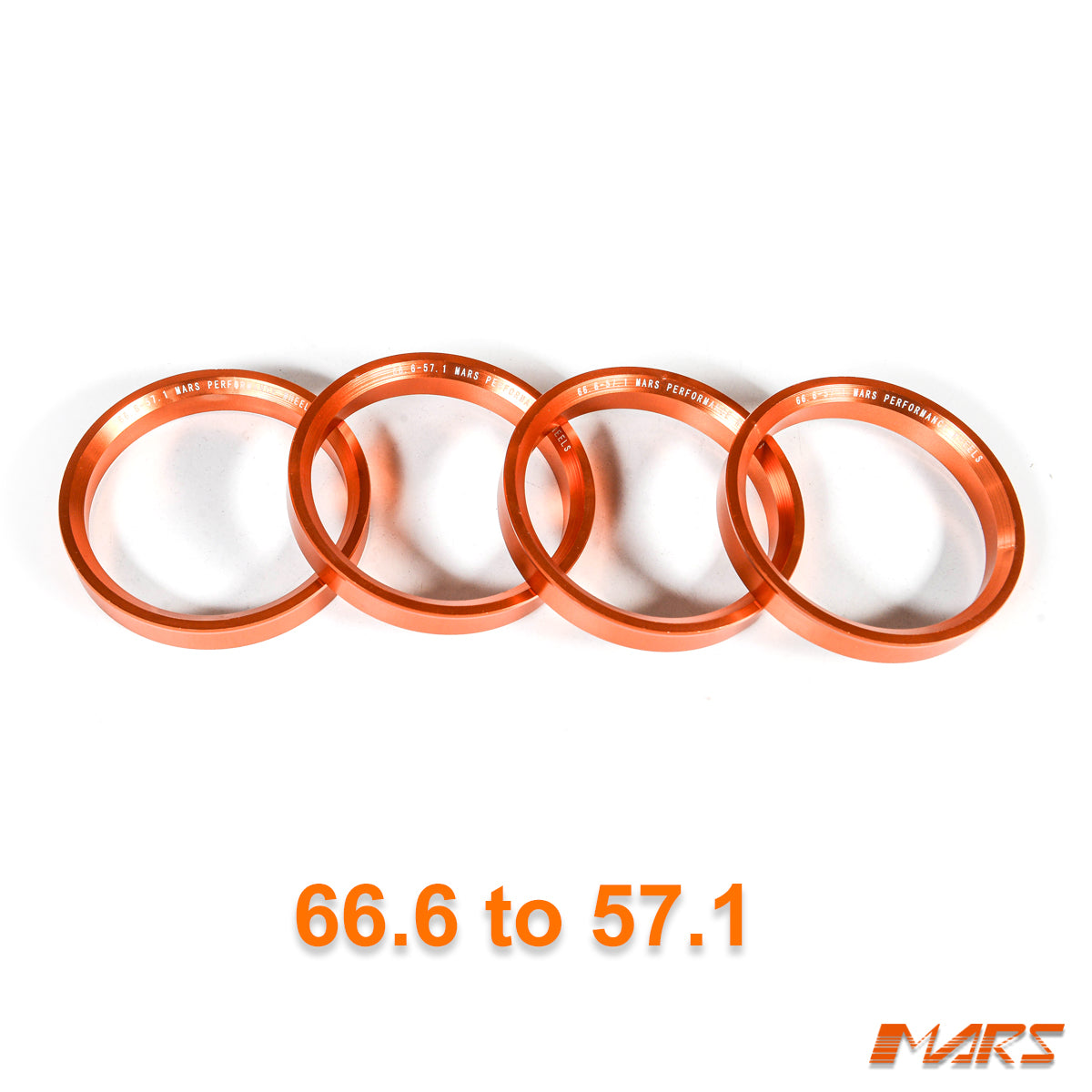 thumbnail image 2 of Hub Centric Rings – Aluminum, OD 81.5mm To ID 71.5mm, Set Of 4, Silver 2 of 3