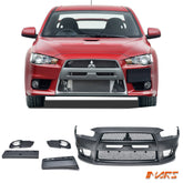 Evolution Style Front Bumper Bar Bodykit for Mitsubishi CJ CF lancer Sedan & Hatch 2007-2019