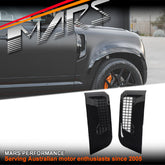 Gloss Black Replacement Side Fender Guards Vents Cover for Land Rover Defender L663 90 110 130 2020-2024