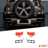 Red rear reinforcement Mounted Tow bar hook for Land Rover Defender L663 90 110 130 2020-2024