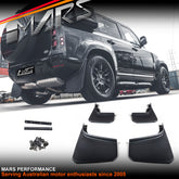 Large Size Complete front and rear Mud Splash Guard Flaps for Land Rover Defender L663 90 110 130 2020-2024