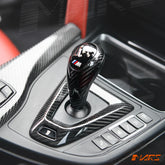 FloKraft Carbon Fibre Interior Replacement Shift Knob Cover Trim for BMW M2 M3 M4 M5 M6 X5M X6M