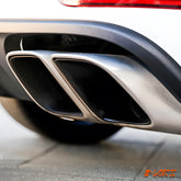 Square TURBO Style Twin Outlet Exhaust Muffler Tips for Porsche Macan 95B Bodykit