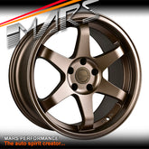 MARS JDM MP-37 4x 18 Inch Matt Bronze JDM Concave Alloy Wheels Rims